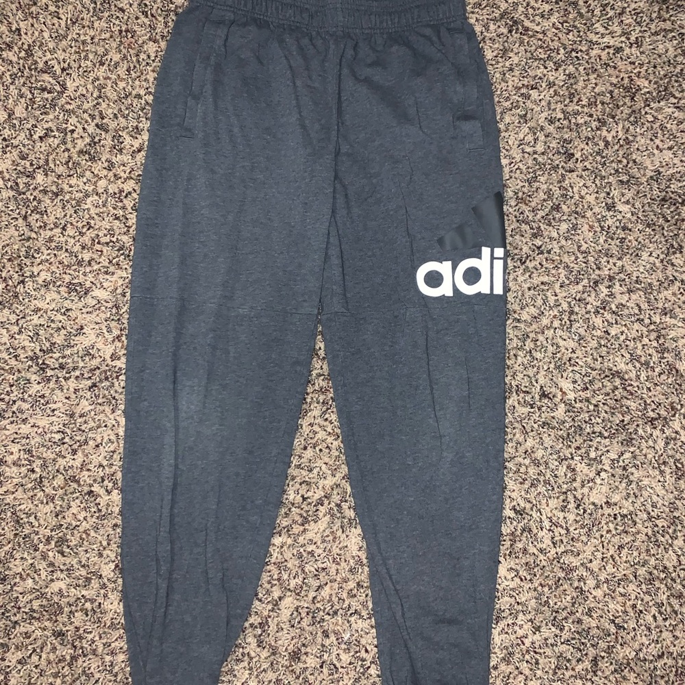 grey adidas joggers